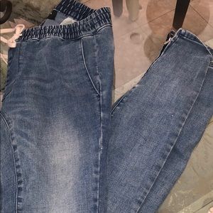 JEAN ZIPPER PANTS